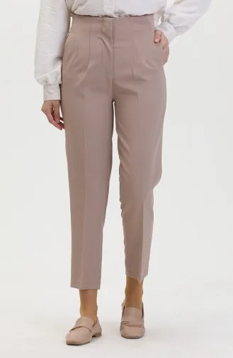 Geknöpfte Skinny-Leg-Hose 8011-05 Nerz 8011-05