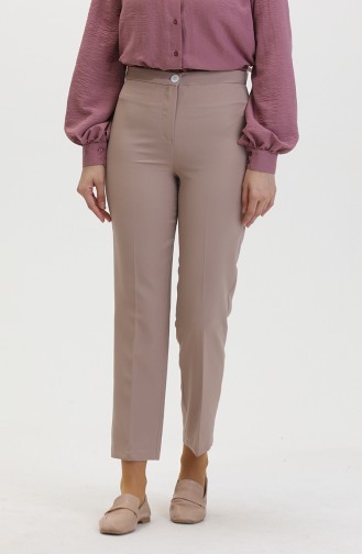Pantalon A Boutons 8012-02 Vison 8012-02