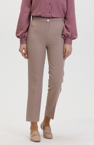 Pantalon A Boutons 8012-02 Vison 8012-02