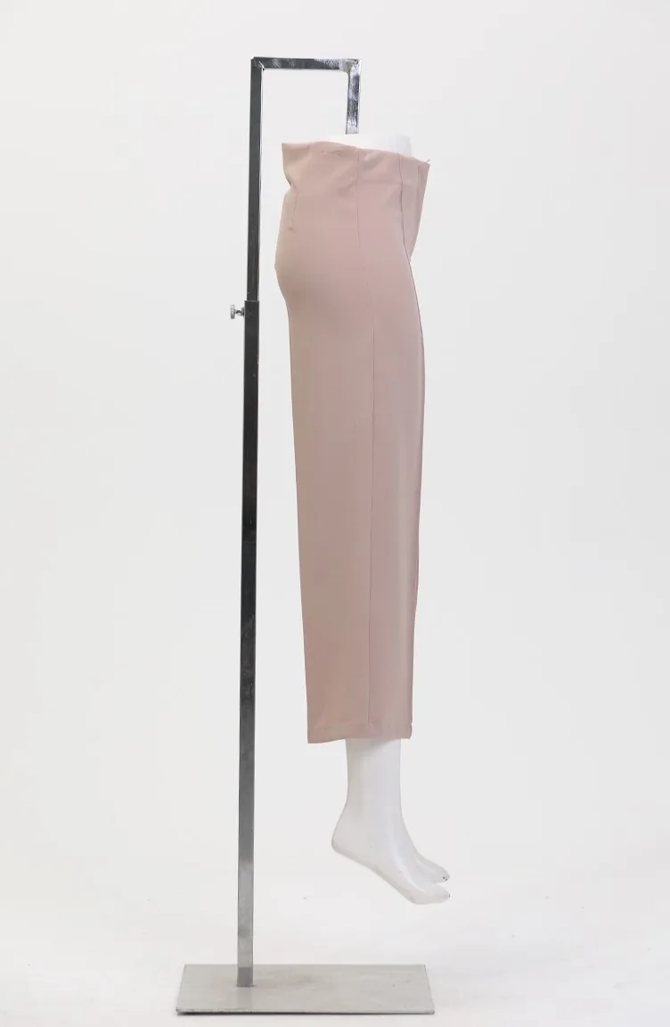 Pantalon Large Boutonné 8016-05 Vison 8016-05