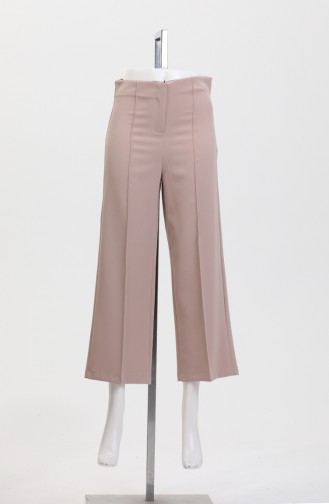 Pantalon Large Boutonné 8016-05 Vison 8016-05