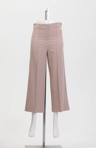 Pantalon Large Boutonné 8016-05 Vison 8016-05