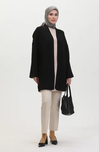 Belted Kimono 8010-02 Black 8010-02