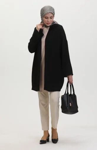 Belted Kimono 8010-02 Black 8010-02