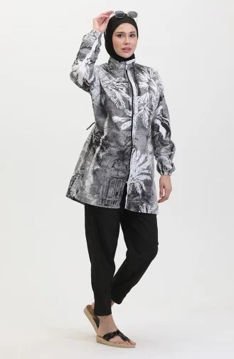 ملابس السباحة للمحجبات 24204-01 أسود 24204-01