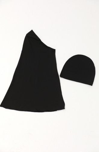 Hijab-Badeanzug 24204-01 Schwarz 24204-01