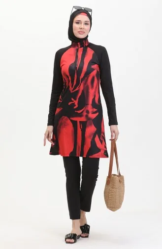 Hijab-badpak 24615-01 Zwart 24615-01