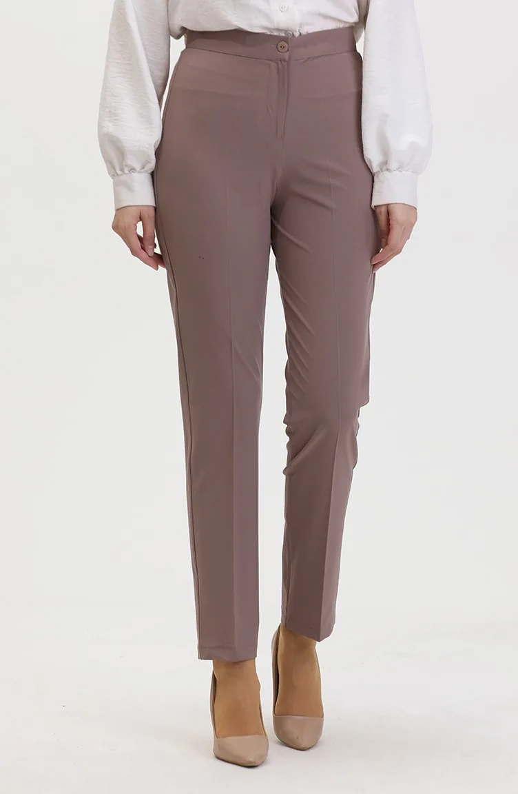 Straight Leg Trousers 1153-06 Rose Pink 1153-06