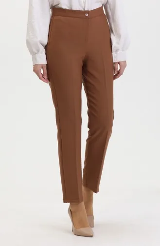 Straight Leg Trousers 1153-02 Tan 1153-02
