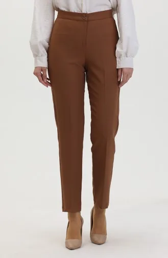 Straight Leg Trousers 1153-02 Tan 1153-02
