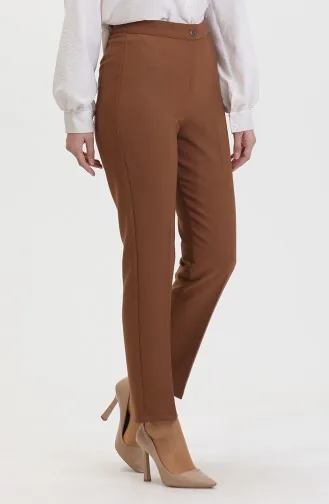 Straight Leg Trousers 1153-02 Tan 1153-02