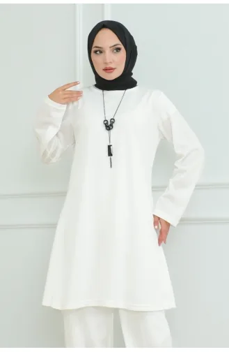 Simple Stylish Double Suit 107-03 White 107-03