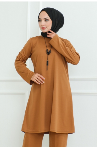 Ensemble Double Simple Et Élégant 107-04 Tan 107-04