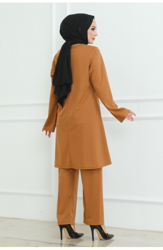 Ensemble Double Simple Et Élégant 107-04 Tan 107-04