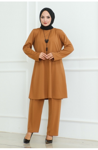 Ensemble Double Simple Et Élégant 107-04 Tan 107-04