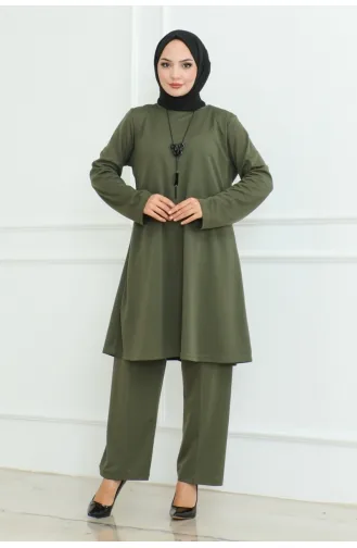 Sade Şık İkili Takım 107-05 Haki