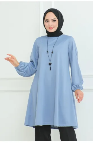Simple Stylish Tunic 601-01 Baby Blue 601-01
