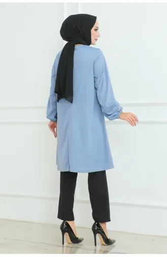 Simple Stylish Tunic 601-01 Baby Blue 601-01