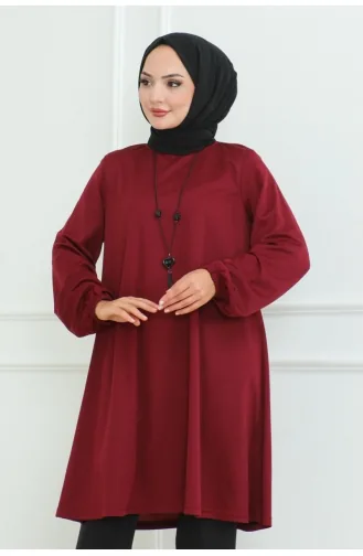 تونيك أنيق وبسيط 601-03 لون خمري 601-03