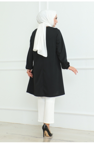 Simple Stylish Tunic 601-06 Black 601-06