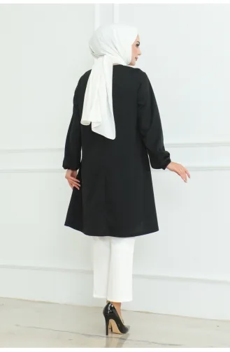 Tunique Simple Stylé 601-06 Noir 601-06