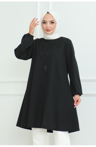 Simple Stylish Tunic 601-06 Black 601-06