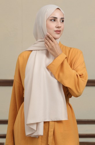 Madame Mary Baklava Jacquard Shawl 19087-19 Beige 19087-19