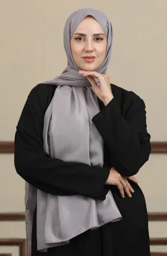 Madame Mary Baklava Jakar Şal 19087-03 Gri