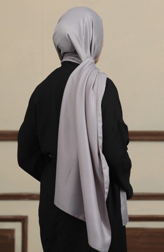 Madame Mary Baklava Jacquard Shawl 19087-03 Gray 19087-03
