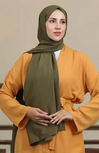 Madame Mary Baklava Jacquard Sjaal 19087-16 Kaki 19087-16