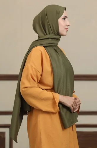 Madame Mary Baklava Jacquard Sjaal 19087-16 Kaki 19087-16