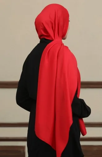 Madame Mary Baklava Châle Jacquard 19087-08 Rouge 19087-08