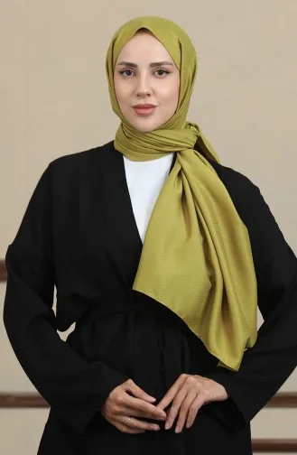 مدام ماري شال جاكار بقلاوة 19087-15 لون أخضر زيتي 19087-15