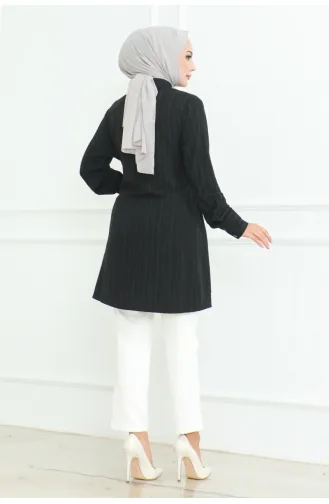 Tunique Chemise à Nouer 9007-02 Noir 9007-02