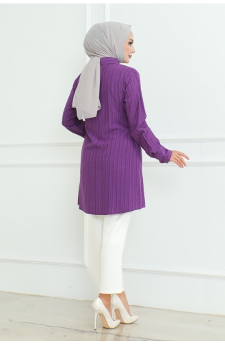 Tunique Chemise à Nouer 9007-04 Pourpre 9007-04
