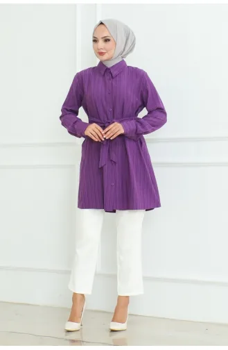Bindehemd-Tunika 9007-04 Lila 9007-04