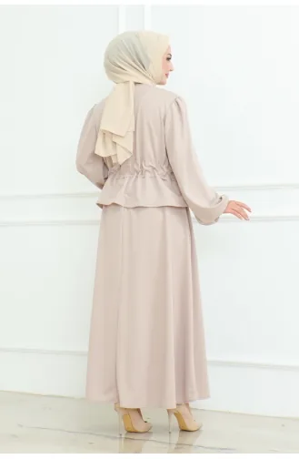 Ensemble Hijab Avec Jupe 2088-03 Vison 2088-03