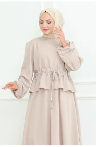 Ensemble Hijab Avec Jupe 2088-03 Vison 2088-03