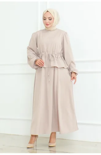 Ensemble Hijab Avec Jupe 2088-03 Vison 2088-03