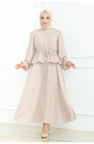 Ensemble Hijab Avec Jupe 2088-03 Vison 2088-03