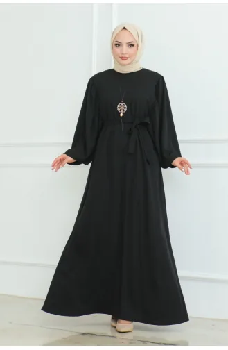 Robe Hijab 2087-01 Noir 2087-01