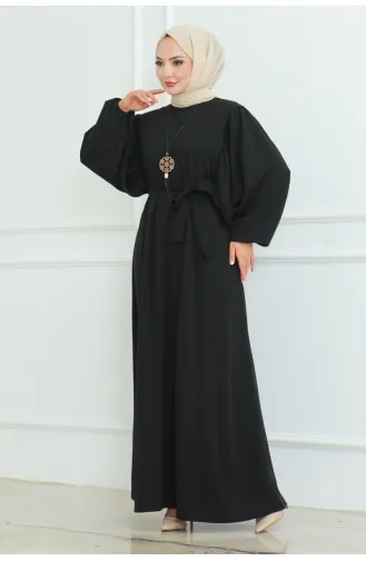 Robe Hijab 2087-01 Noir 2087-01
