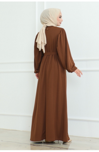 Liva Hijab-Kleid 2087-02 Braun 2087-02