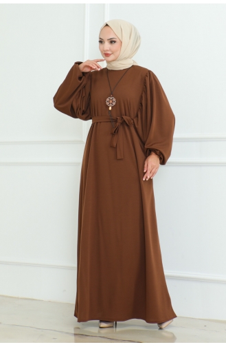 Liva Hijab-Kleid 2087-02 Braun 2087-02