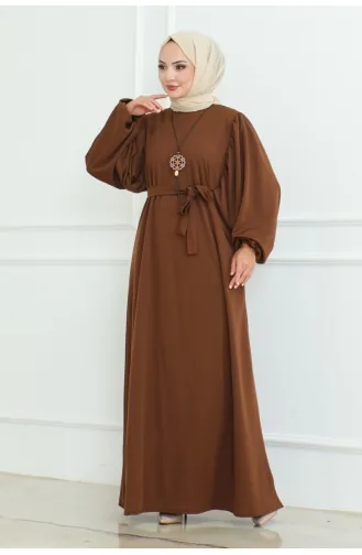 Liva Hijab-Kleid 2087-02 Braun 2087-02