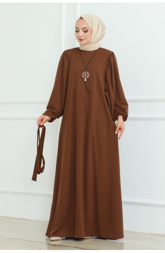 Liva Hijab-Kleid 2087-02 Braun 2087-02