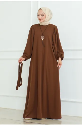 Liva Hijab-Kleid 2087-02 Braun 2087-02
