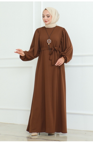 Liva Hijab-Kleid 2087-02 Braun 2087-02