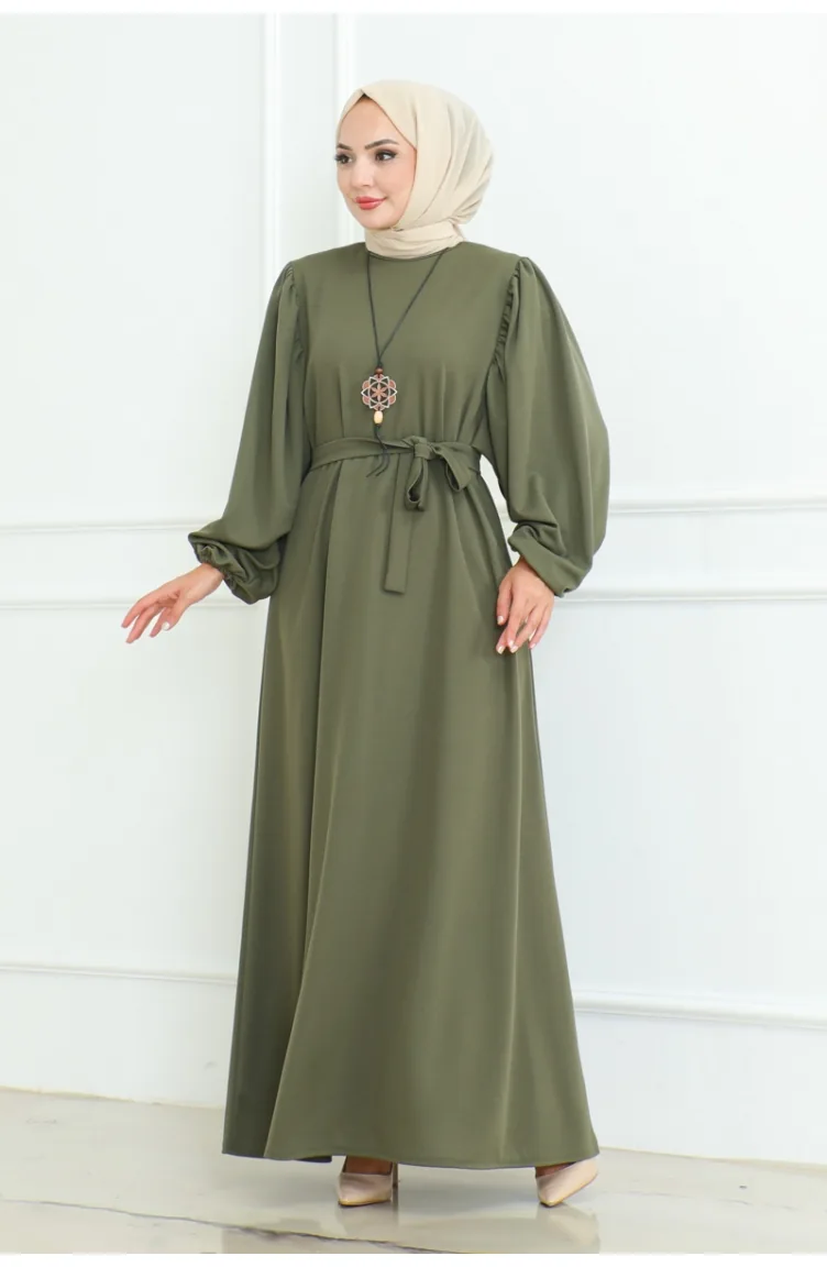 Liva Robe Hijab 2087-07 Khaki 2087-07