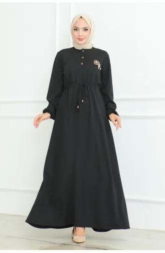 Robe Mine A Dentelle 2089-01 Noir 2089-01